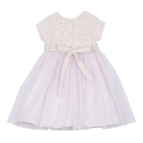 Angelina Blush Lace Dress