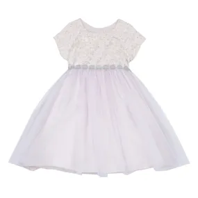 Angelina Blush Lace Dress