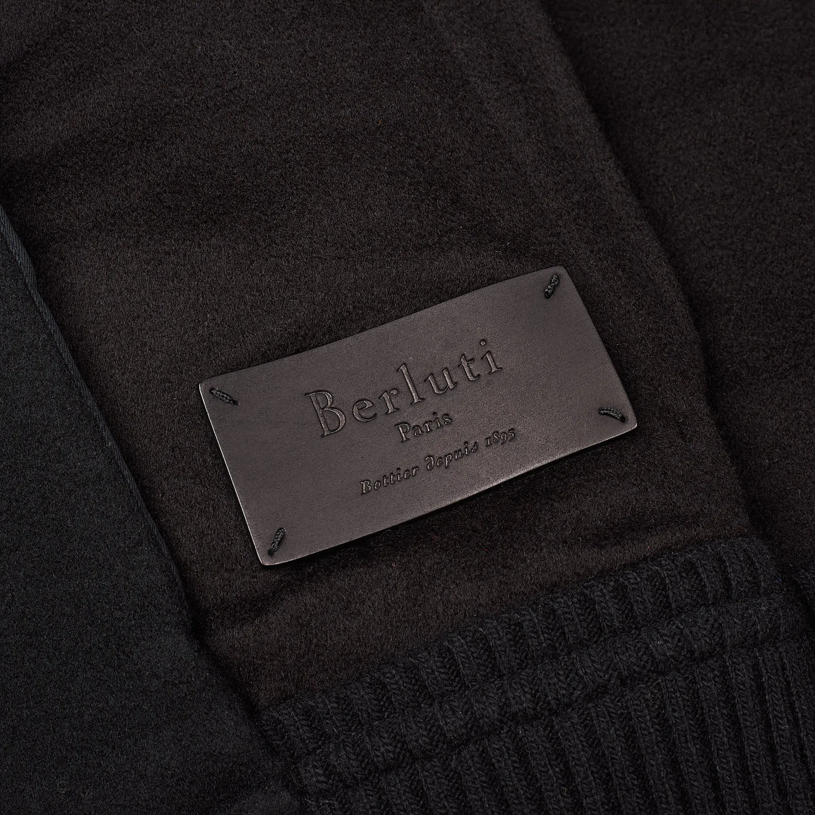 BERLUTI Paris Black Cashmere Unlined Bomber Blouson Jacket EU 50 US M
