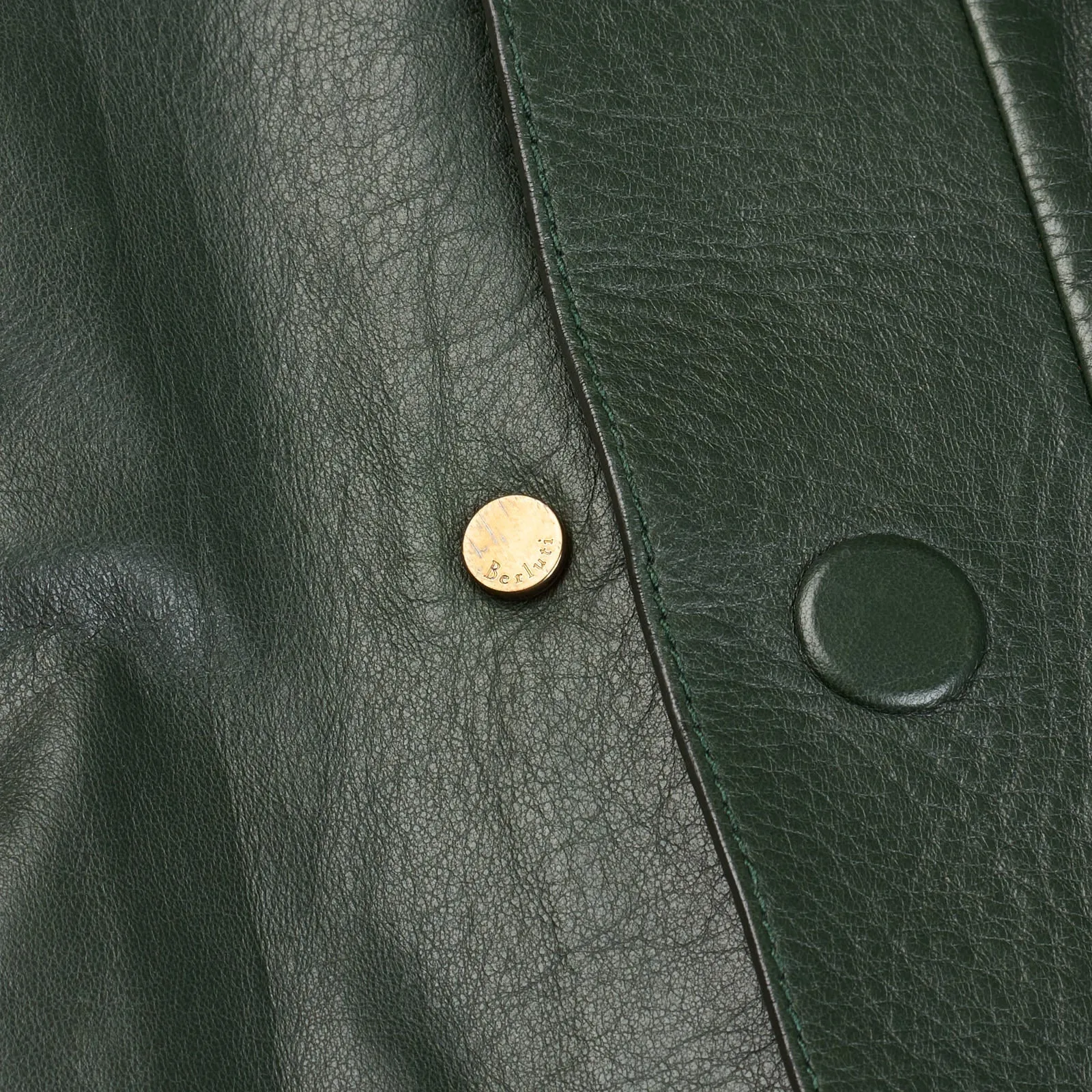 BERLUTI Paris Green Lambskin Leather Bomber Jacket EU R50 US M NEW