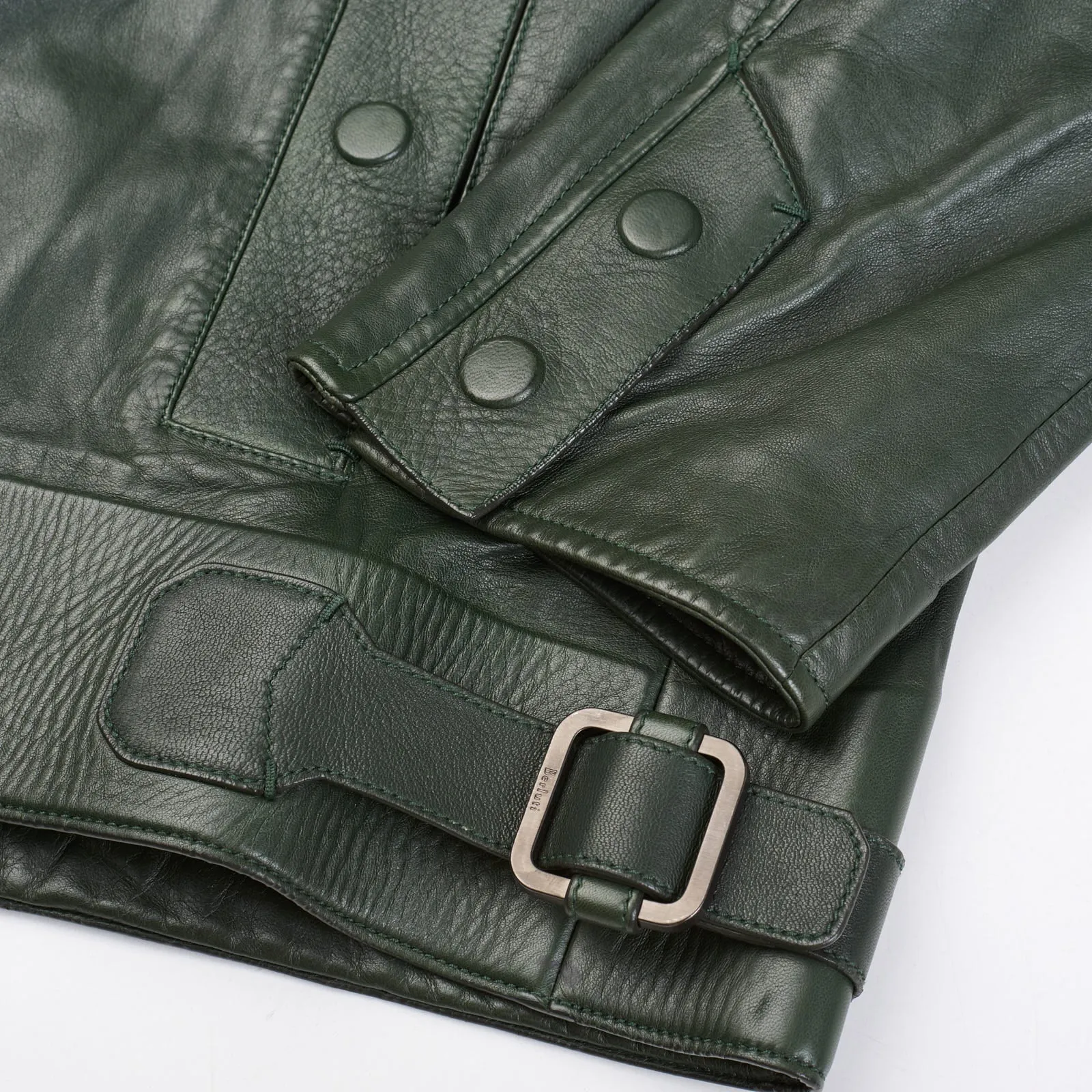 BERLUTI Paris Green Lambskin Leather Bomber Jacket EU R50 US M NEW