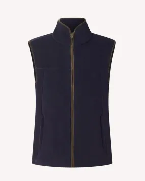 Bernard Weatherill Full Zip Fleece Gilet Dark Navy