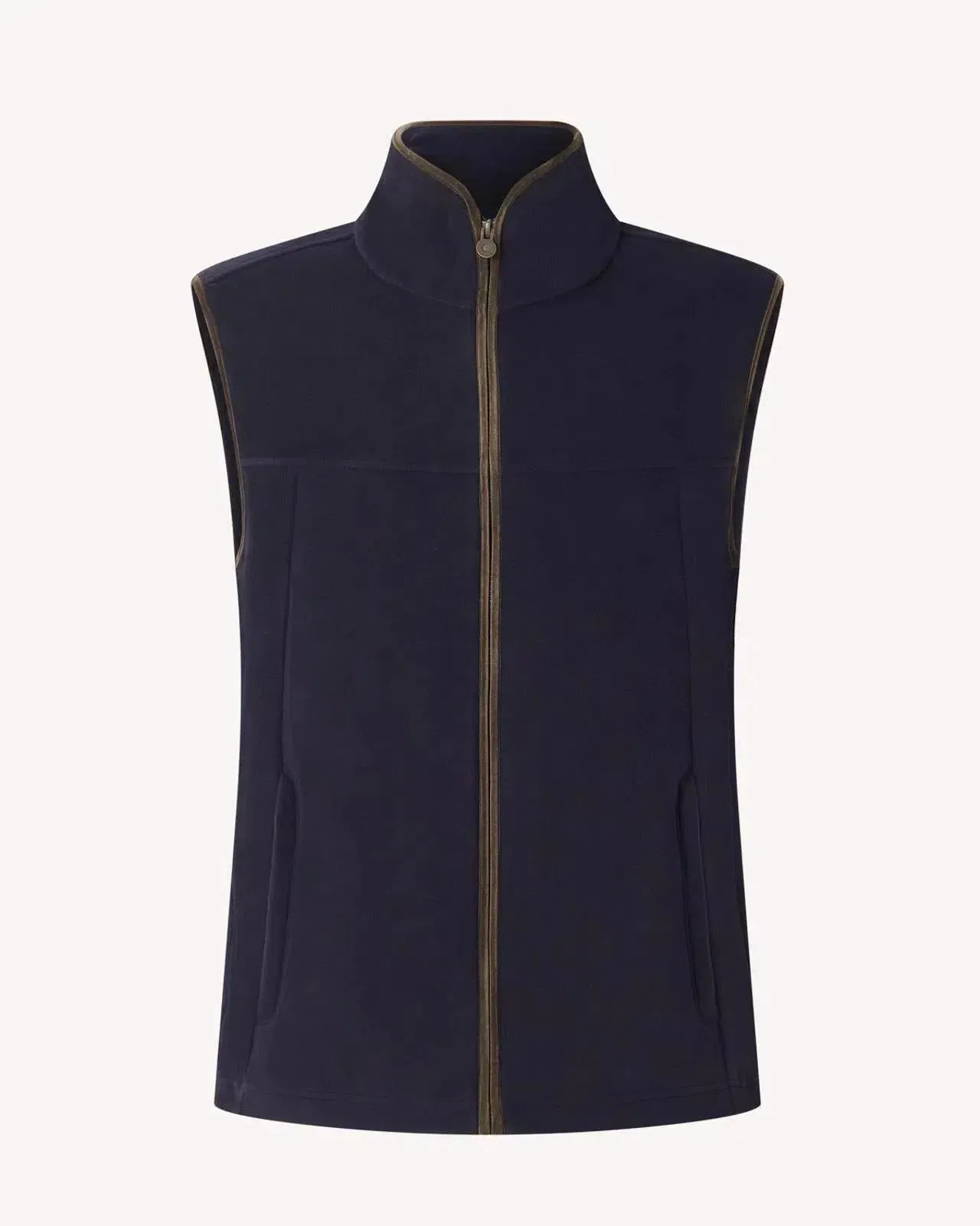 Bernard Weatherill Full Zip Fleece Gilet Dark Navy
