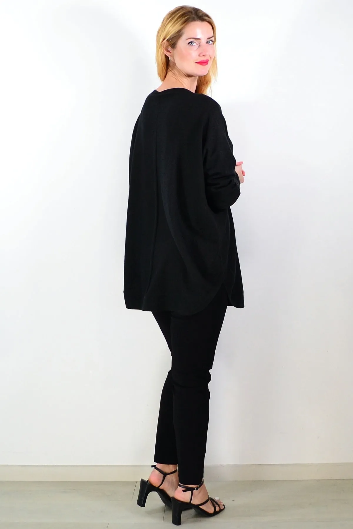 Black Winter Warm Tunic Top