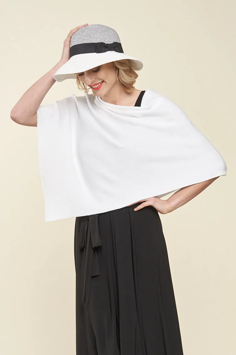 Capri Cropped One Size Poncho