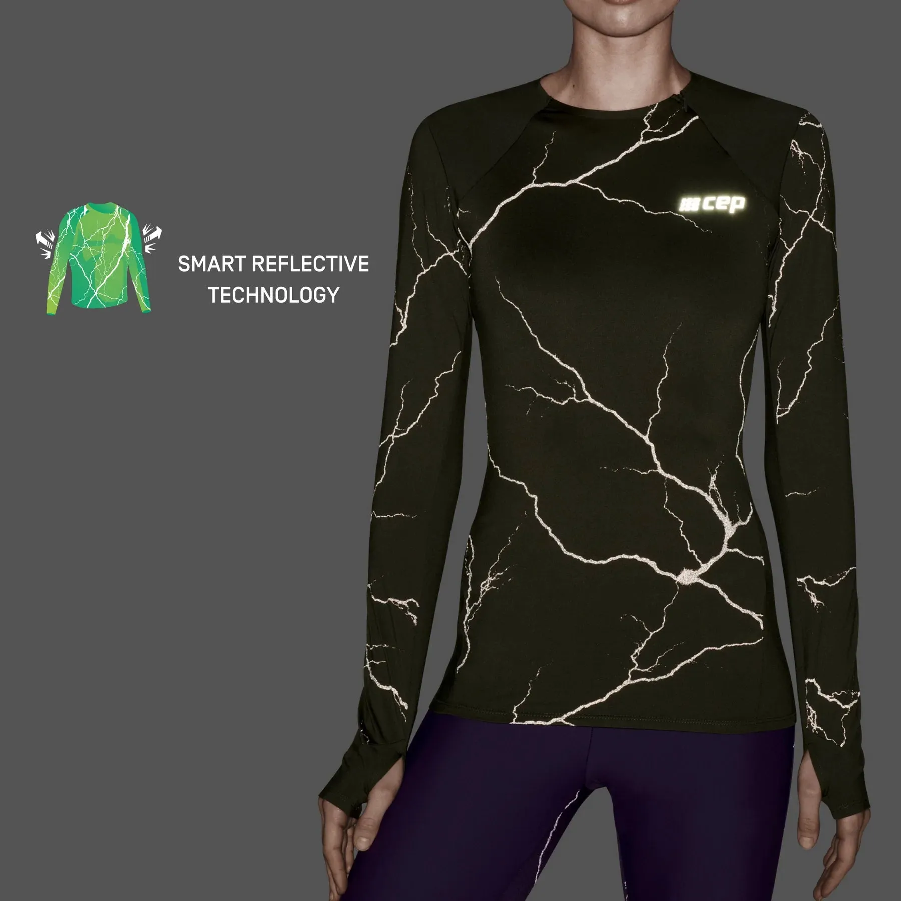 CEP | Reflective Shirt | Women's | Dark Green
