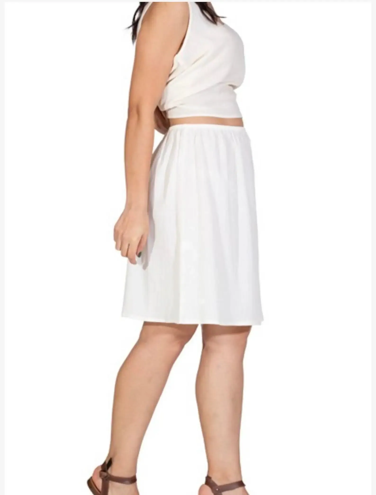 Cotton Mini Slip (Black)