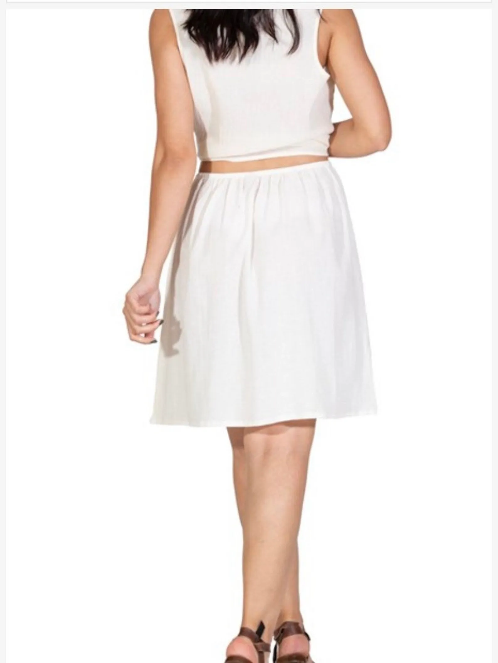 Cotton Mini Slip (Black)