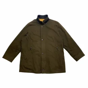 Daniel Hechter Paris Quilted Cotton Coat | Vintage High End Designer Green VTG