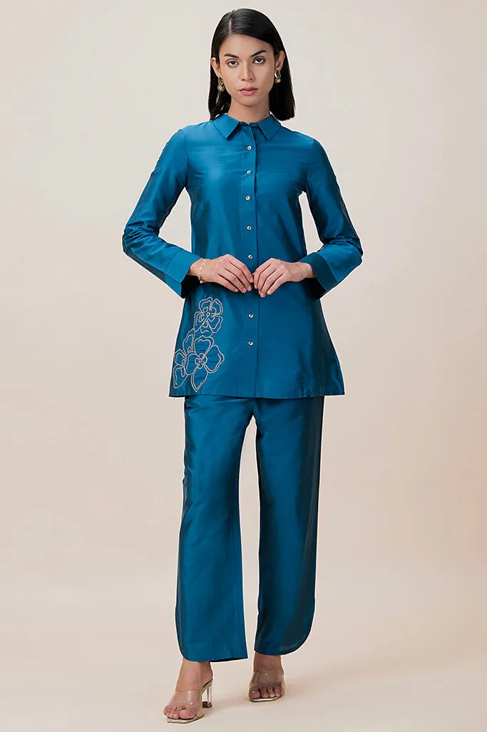 Designer Shirt Style Kurta Set
