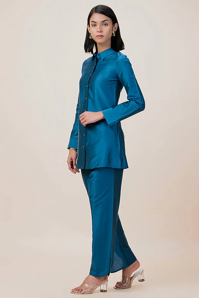 Designer Shirt Style Kurta Set