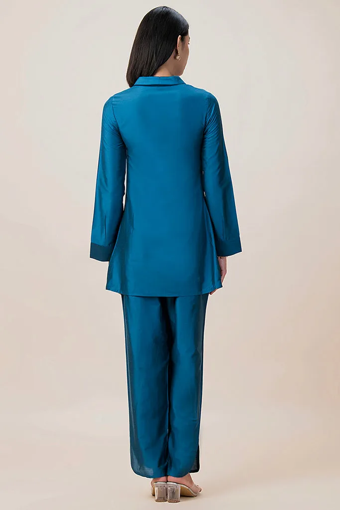 Designer Shirt Style Kurta Set