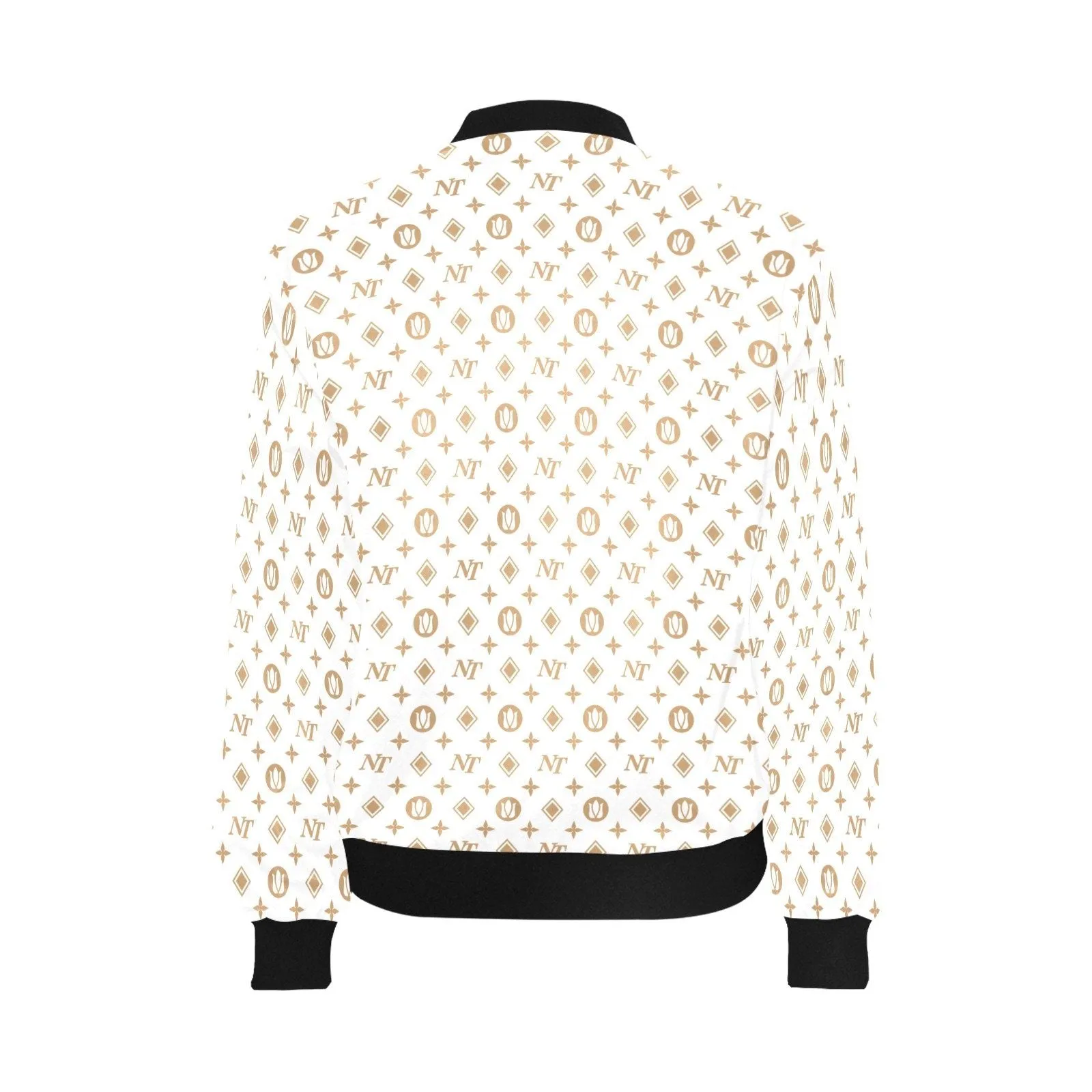 Fancy NT White Bomber Jacket for Women