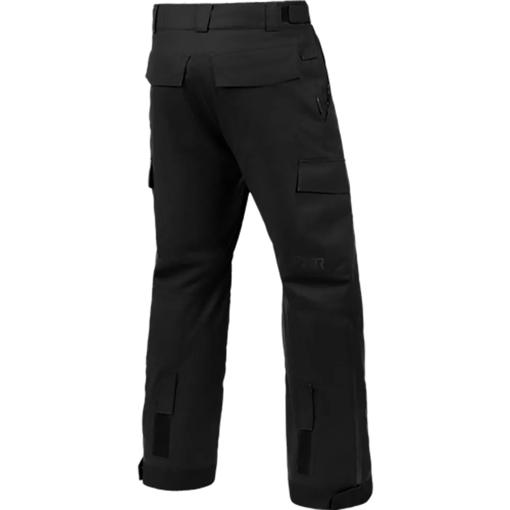 FXR Mens Chute Snowmobile Pants Stealth Black