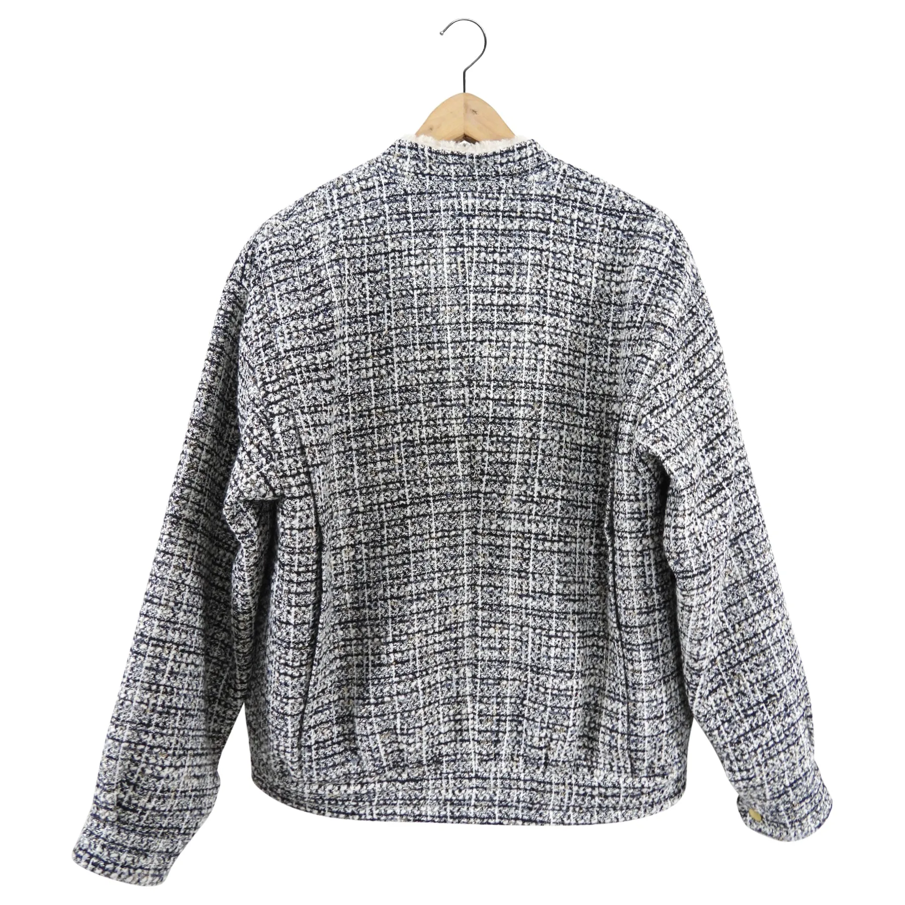 Giambattista Valli AW21 Tweed Faux Shearling Jacket - IT40 / S