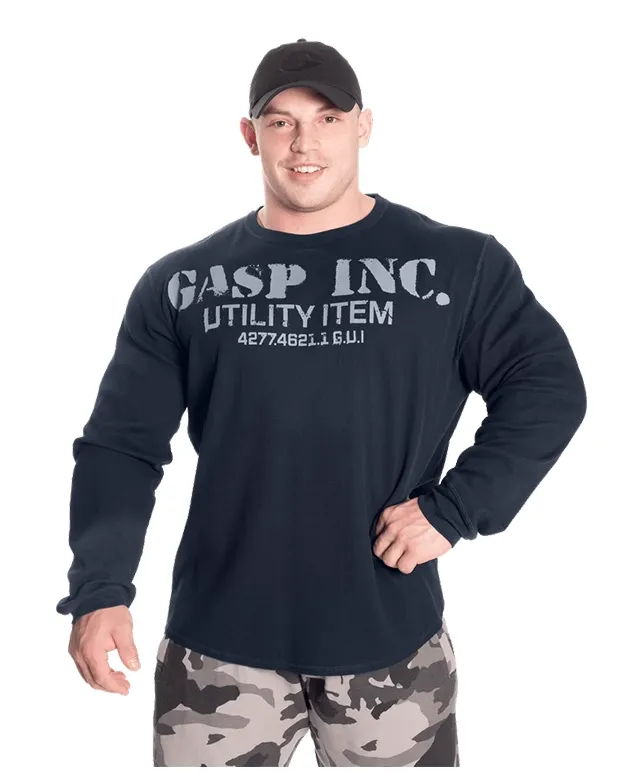 GYM BUDDY GASP LONG SLEEVE THERMAL GYM SWEATSHIRTS