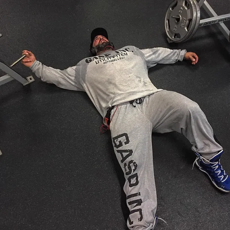 GYM BUDDY GASP LONG SLEEVE THERMAL GYM SWEATSHIRTS