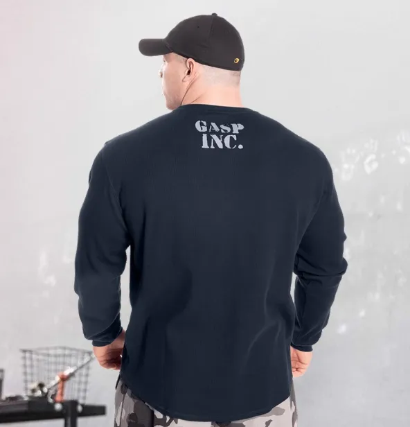GYM BUDDY GASP LONG SLEEVE THERMAL GYM SWEATSHIRTS