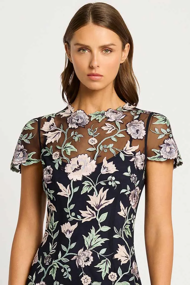 Halcyon Shift Dress in Ink