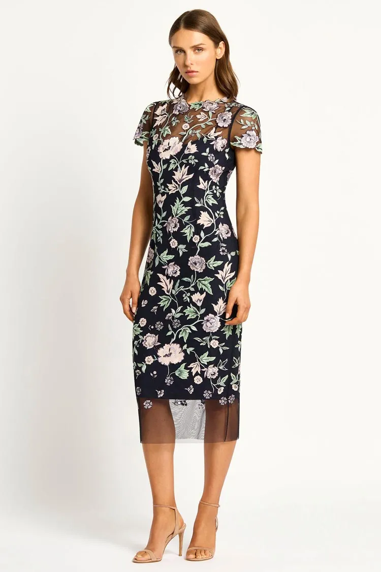Halcyon Shift Dress in Ink