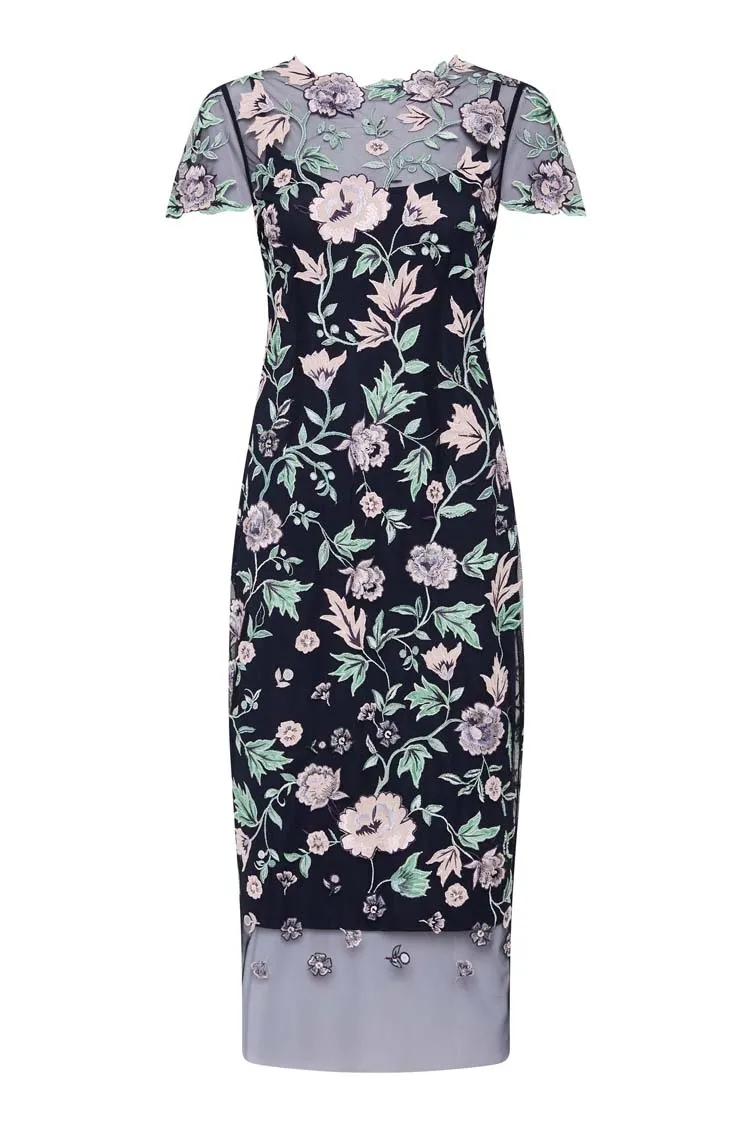 Halcyon Shift Dress in Ink
