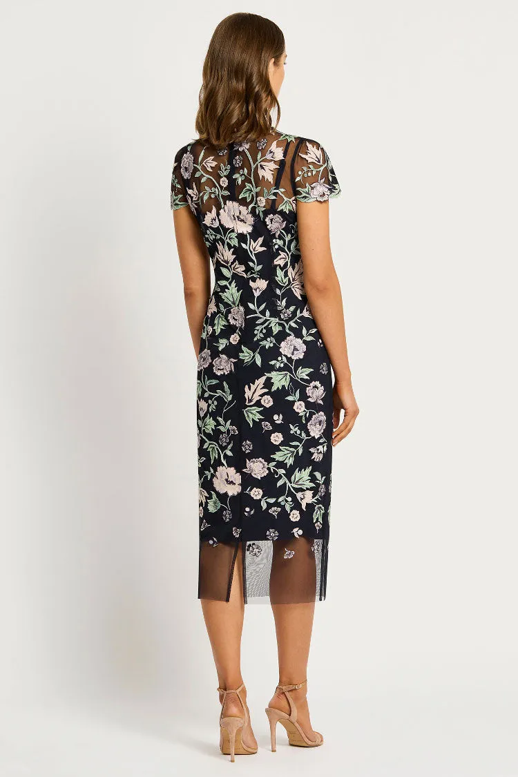 Halcyon Shift Dress in Ink