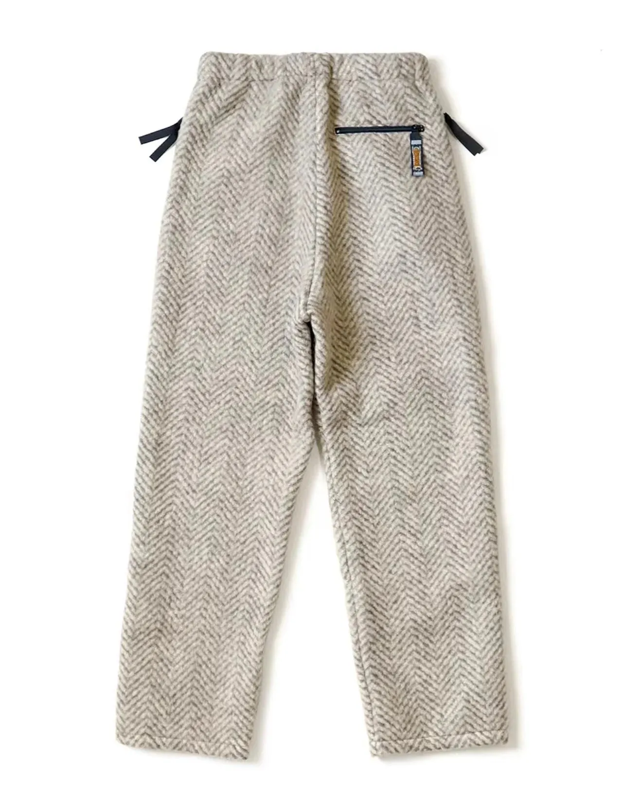 Hirata Hiroshi Warm Woolen Fleece Suede Patch Casual Pants - Japan Style