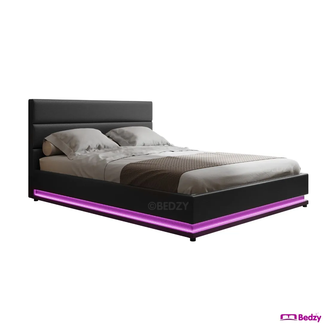 King Single Package | Henley LED Bed Frame & Bonita Euro Top Mattress (Medium Firm)
