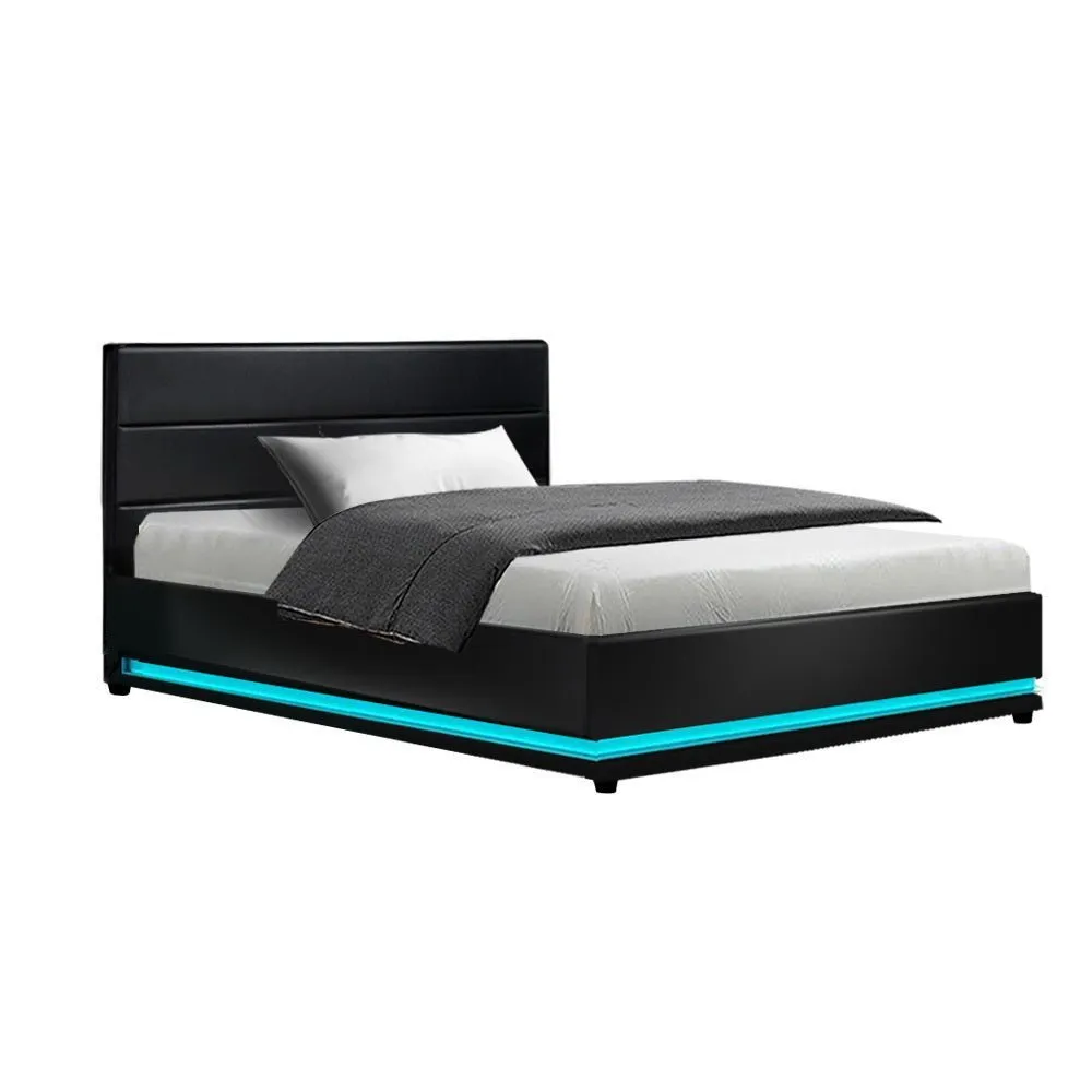 King Single Package | Henley LED Bed Frame & Bonita Euro Top Mattress (Medium Firm)