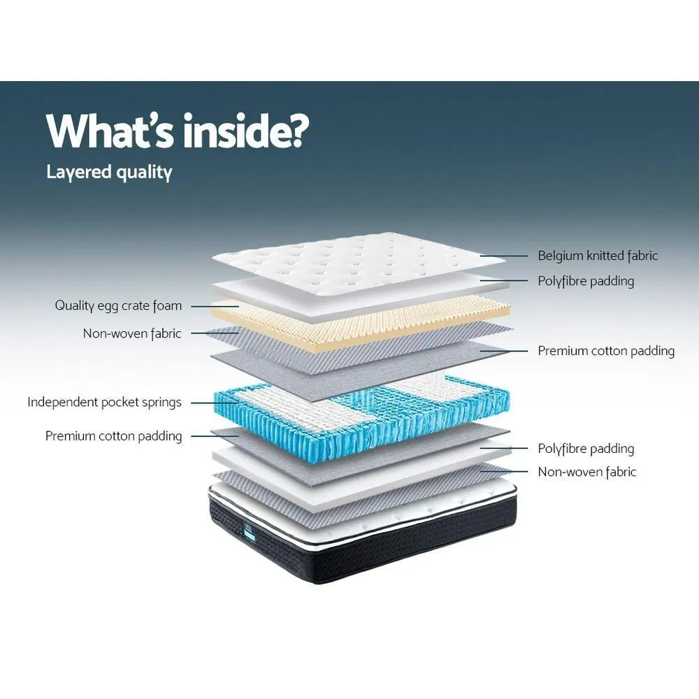 King Single Package | Henley LED Bed Frame & Bonita Euro Top Mattress (Medium Firm)