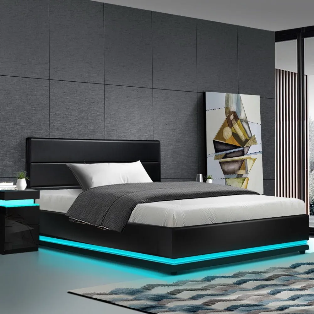 King Single Package | Henley LED Bed Frame & Bonita Euro Top Mattress (Medium Firm)