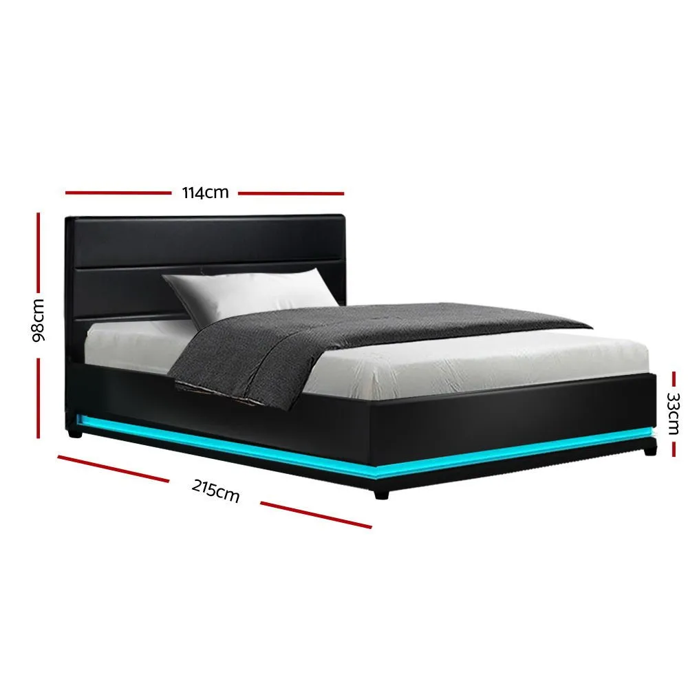 King Single Package | Henley LED Bed Frame & Bonita Euro Top Mattress (Medium Firm)