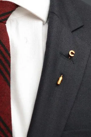 Letter C Lapel Pin