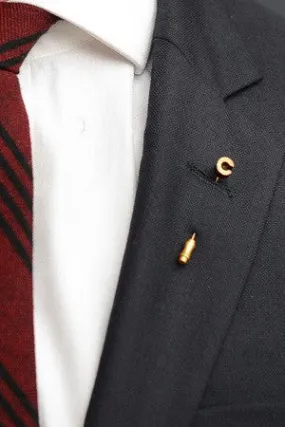 Letter C Lapel Pin