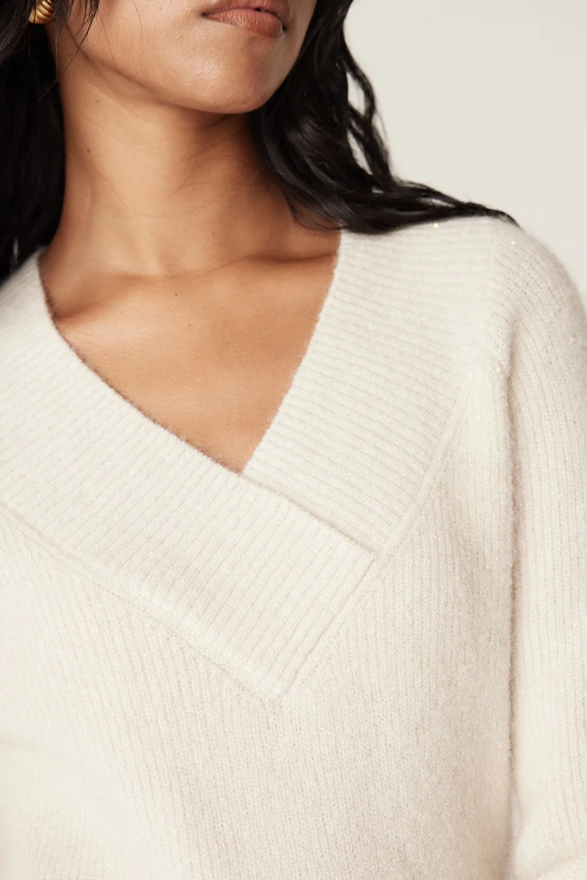 Lexi Shawl Jumper - Cream