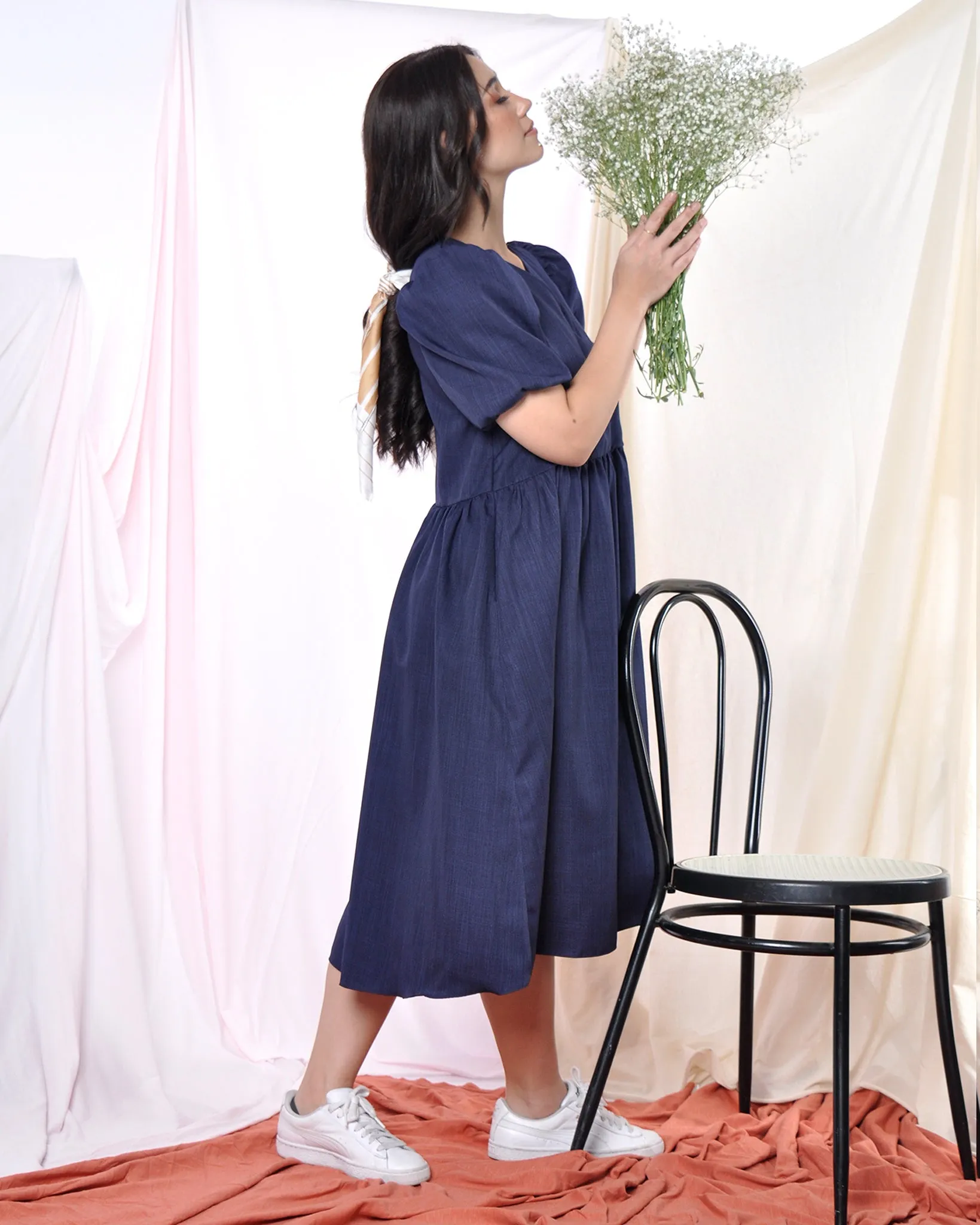 Mama Dress in Navy