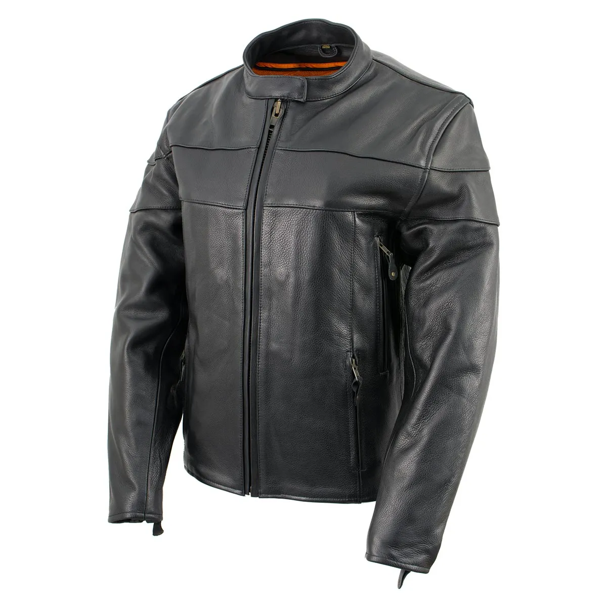 Milwaukee Leather XS7083 Women's Black ‘Euro Racing’ Vented Leather Jacket with Side Stretch