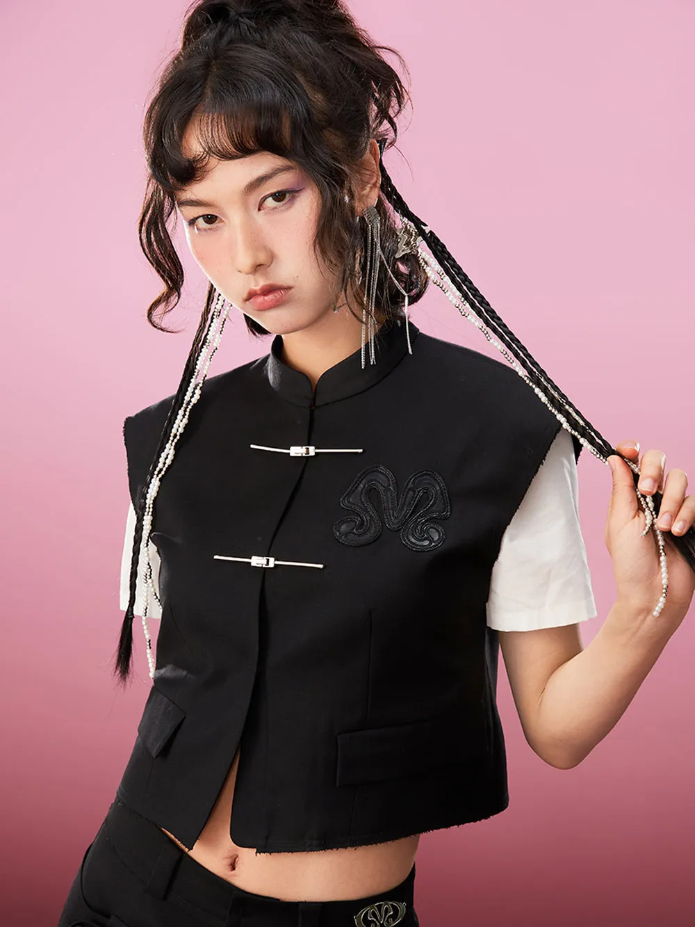 MUKZIN Fake two-piece Stitching Color Matching Commuter Style Fashion Jacket