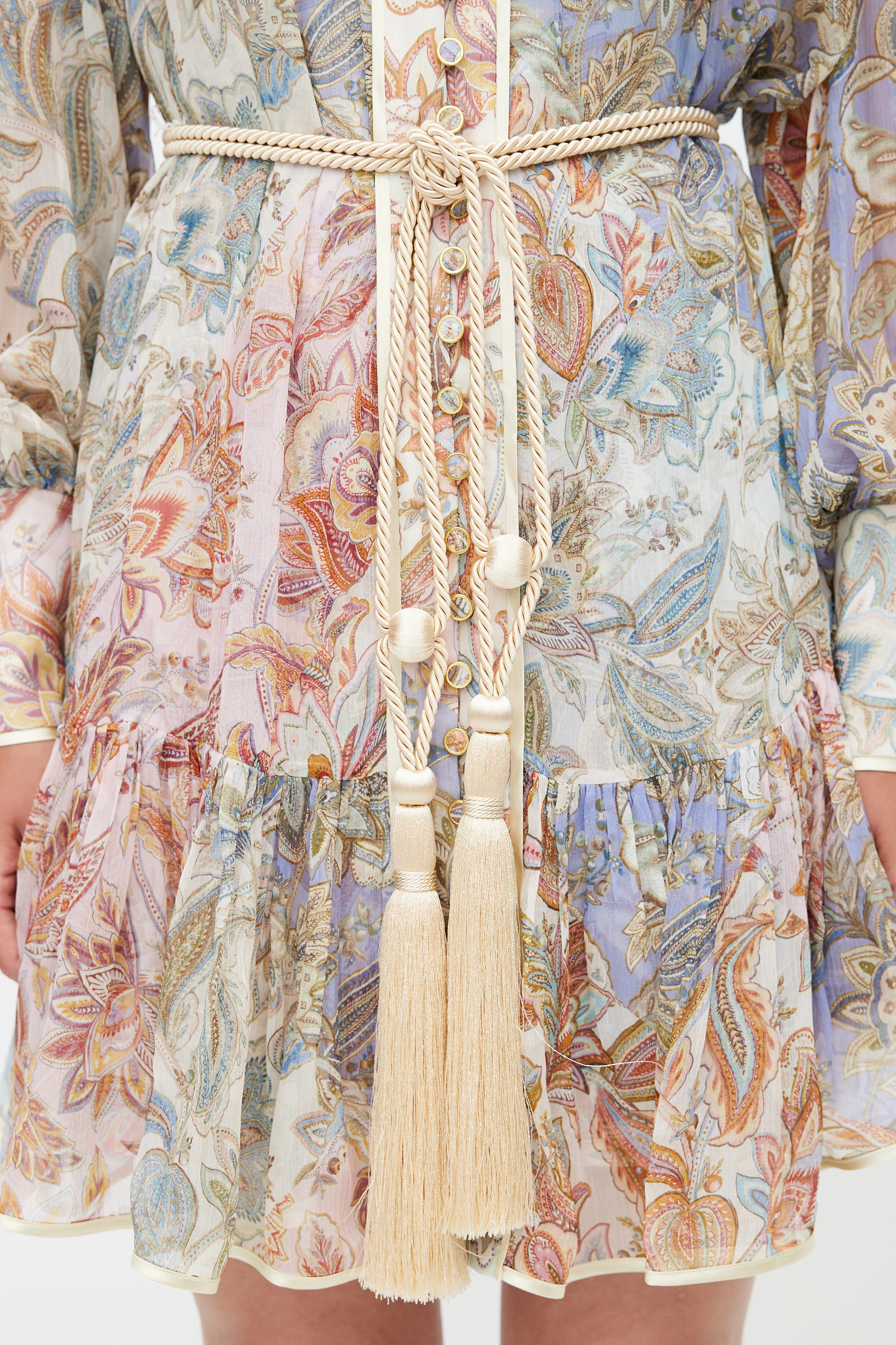 Multicolour Lucky Bound Belted Dress