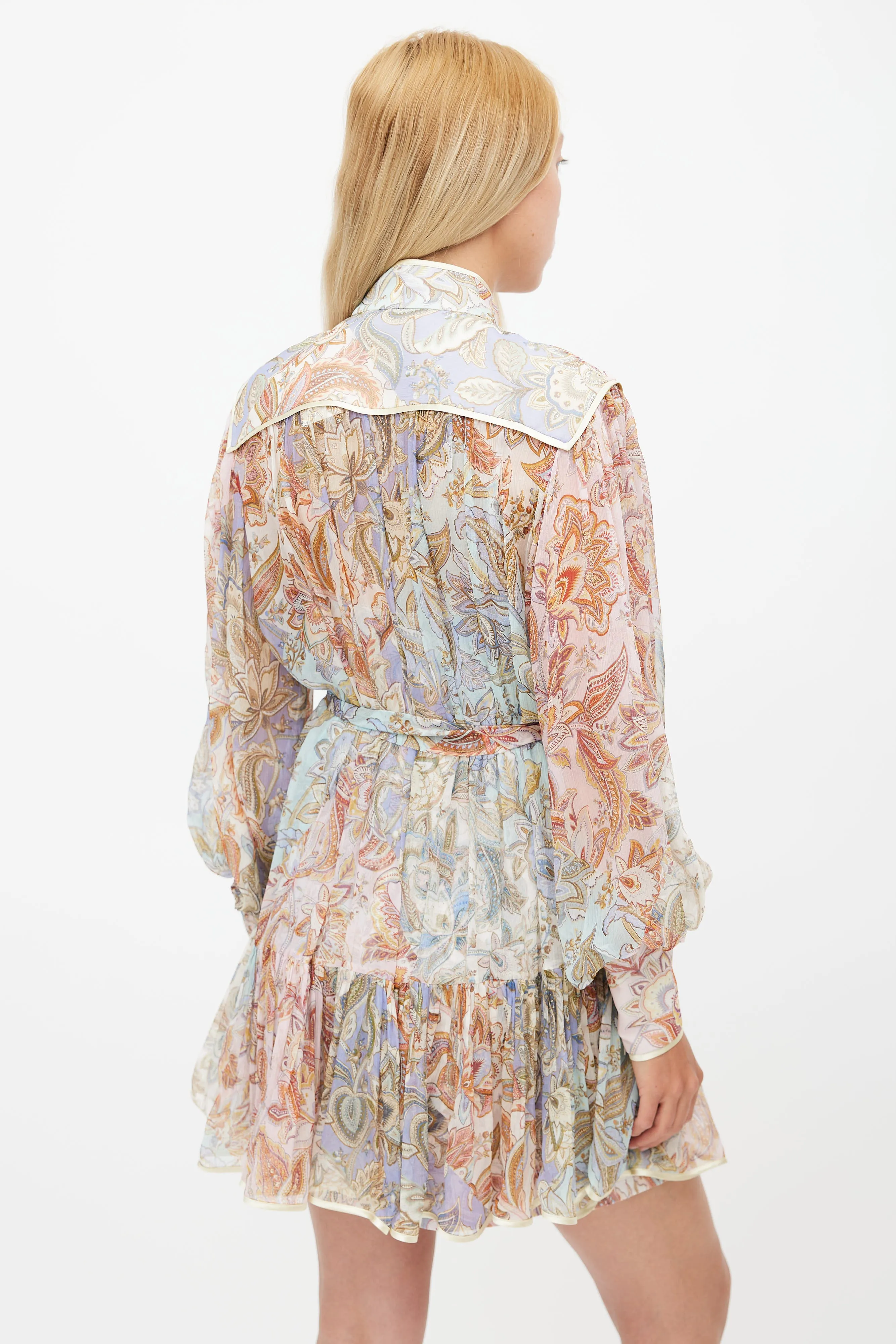 Multicolour Lucky Bound Belted Dress
