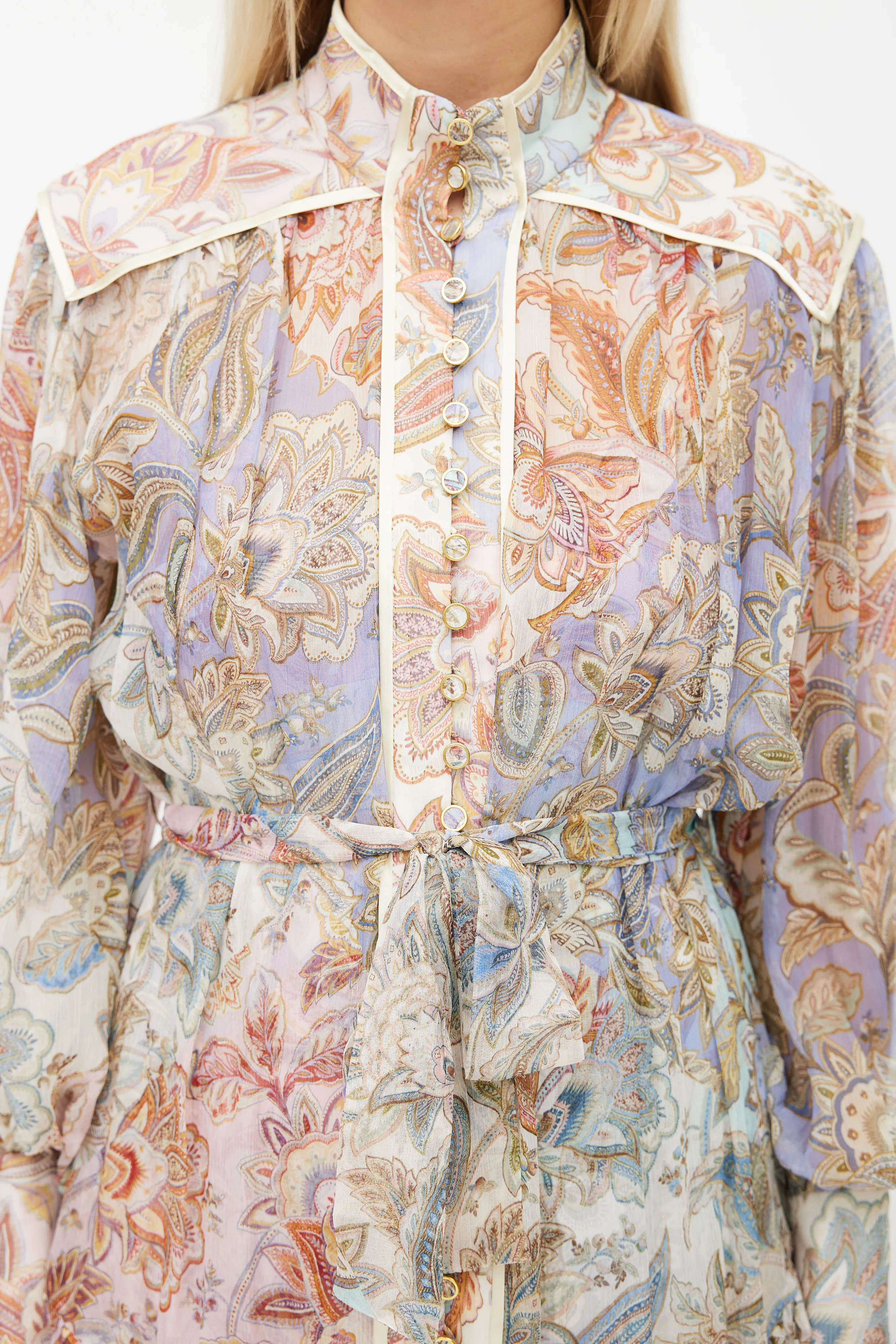 Multicolour Lucky Bound Belted Dress