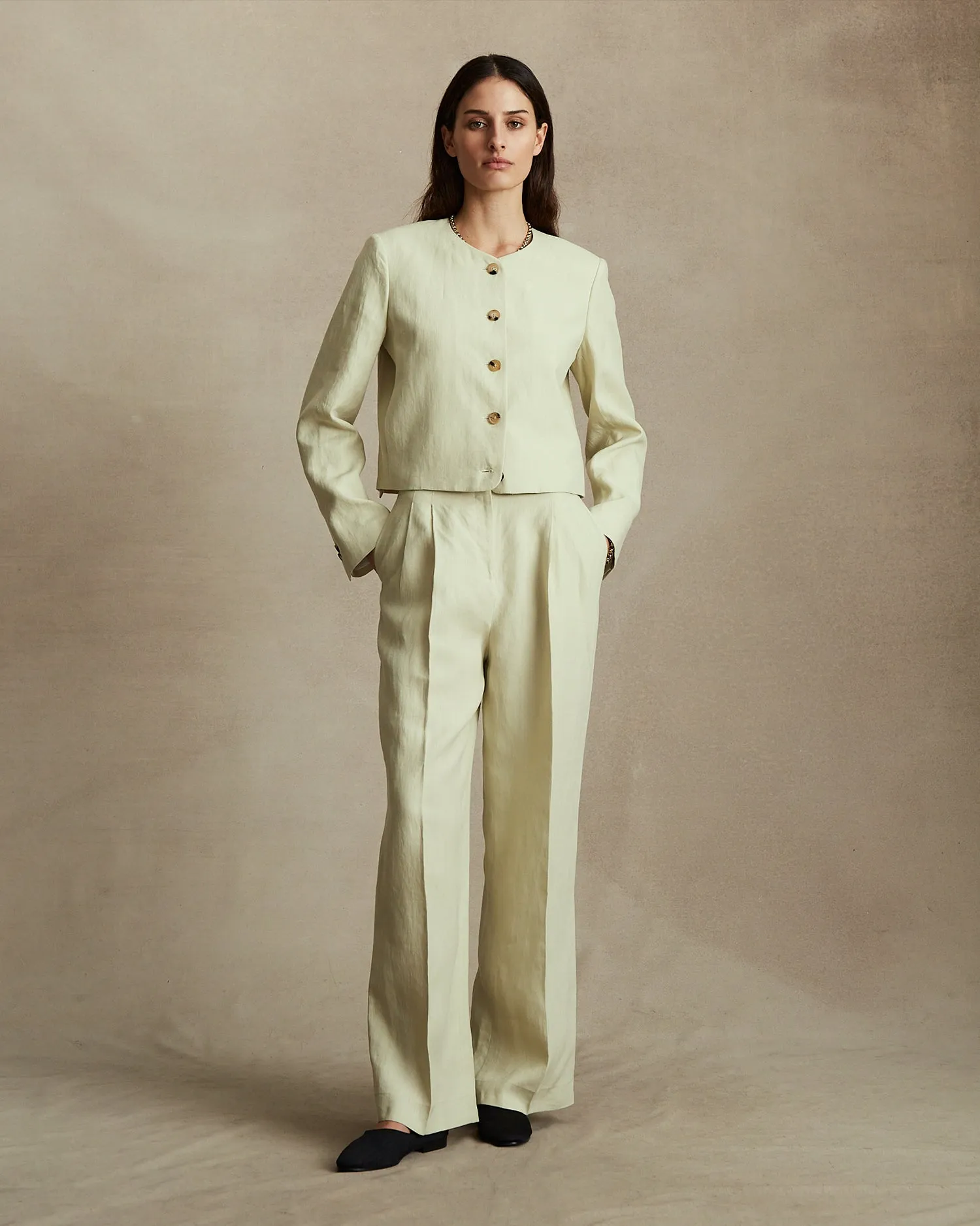New Corta Jacket - Beige Linen