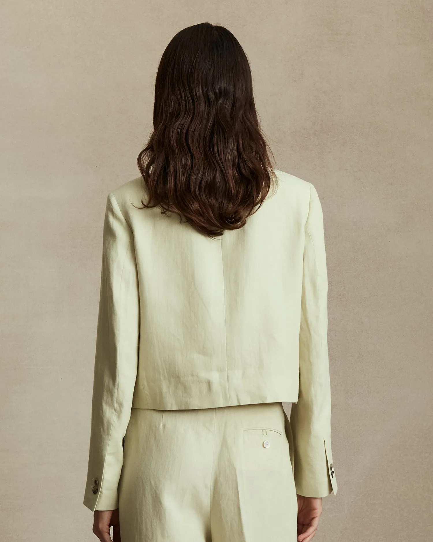New Corta Jacket - Beige Linen