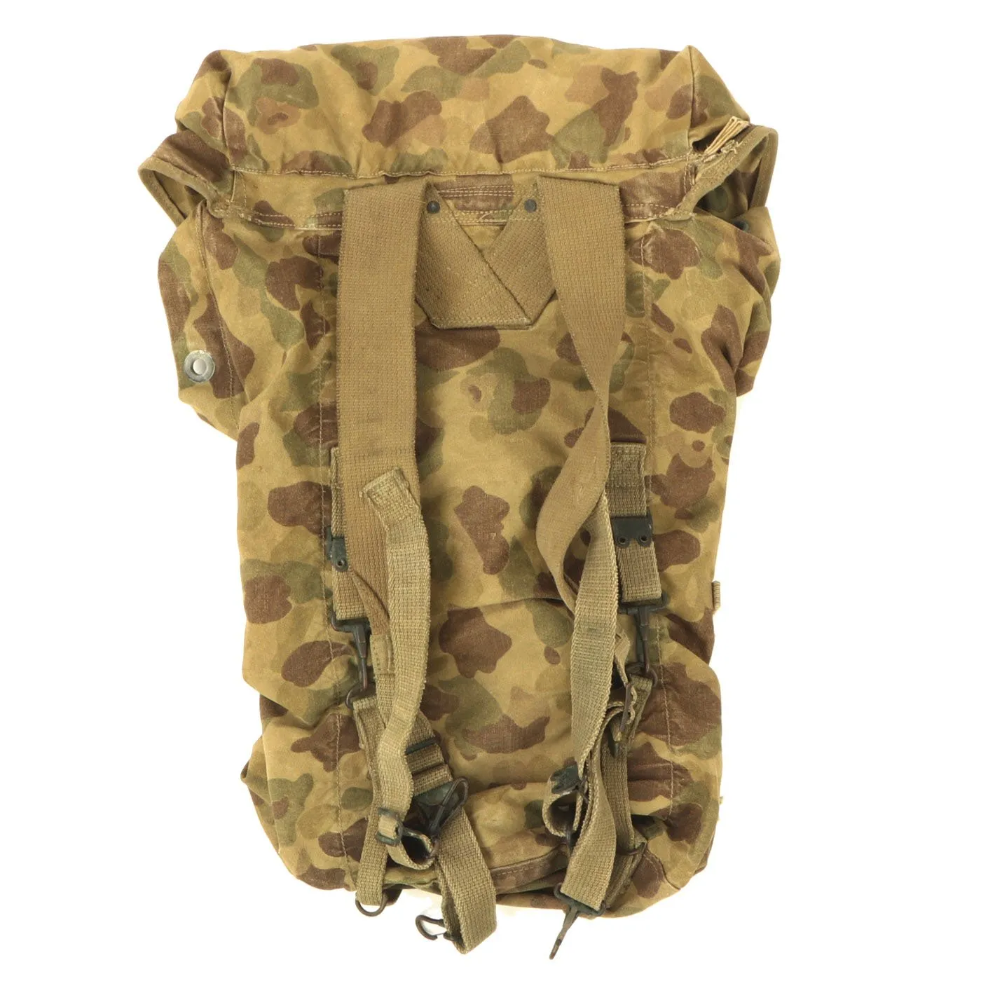 Original U.S. WWII M1943 Camouflage Jungle Pack by Luce Manufacturing Co. - Dated 1943