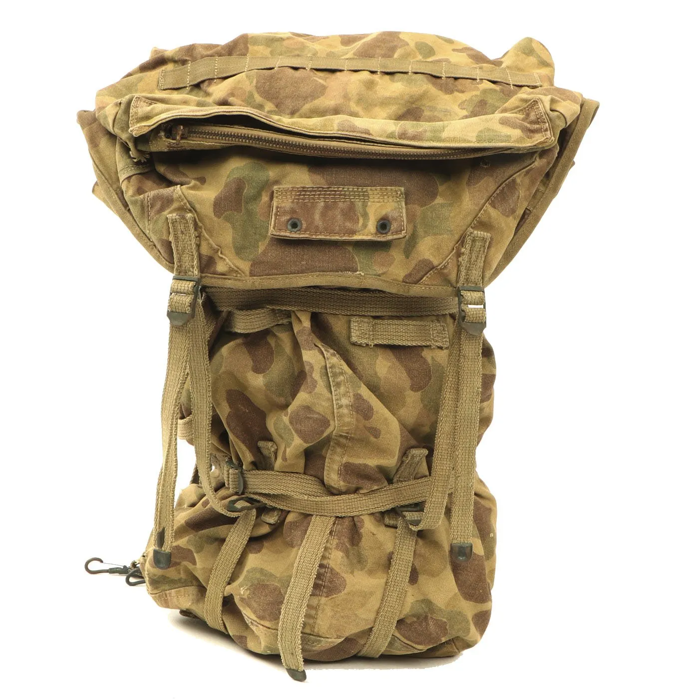 Original U.S. WWII M1943 Camouflage Jungle Pack by Luce Manufacturing Co. - Dated 1943