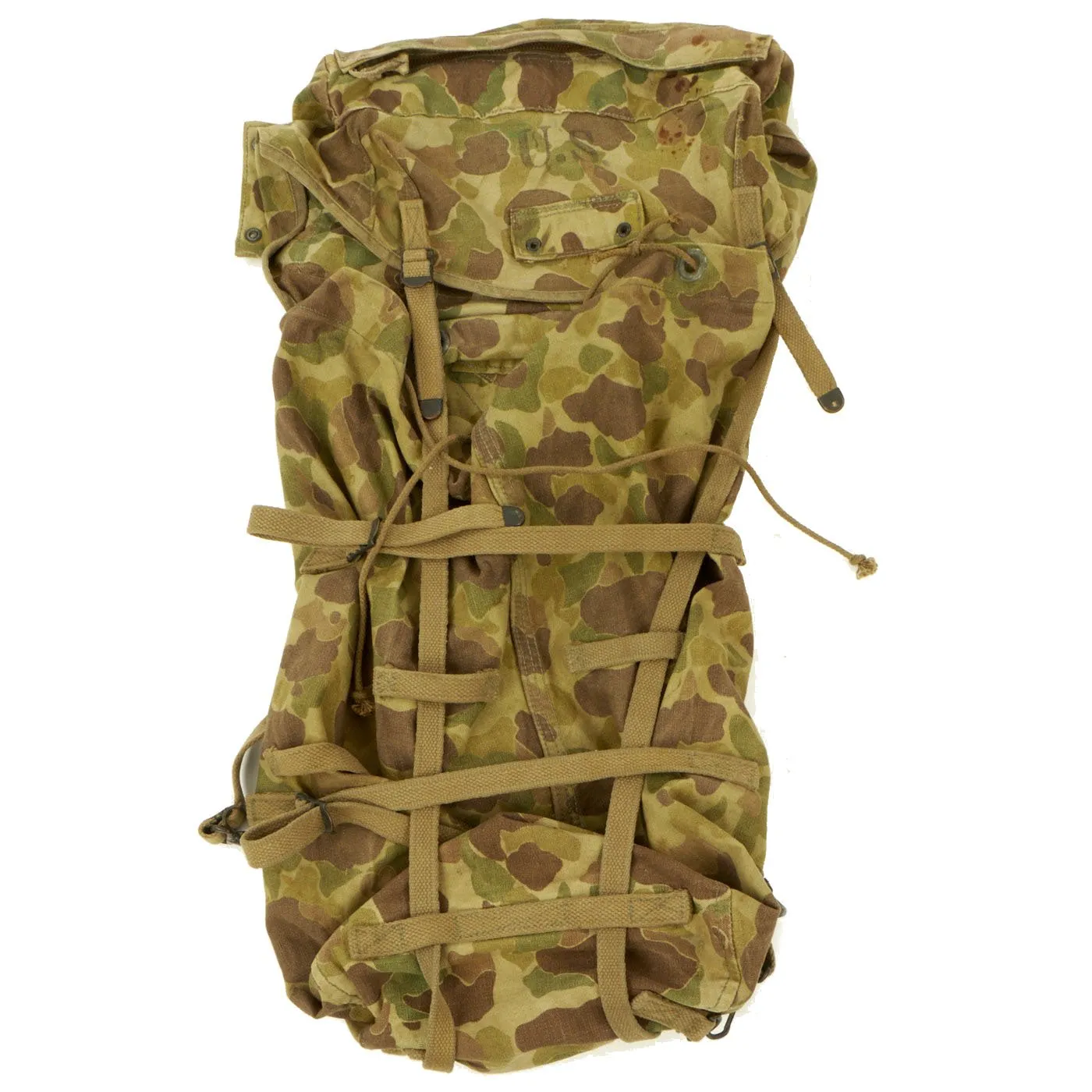 Original U.S. WWII M1943 Camouflage Jungle Pack - Carter Brothers Inc 1943 - As Seen In Book