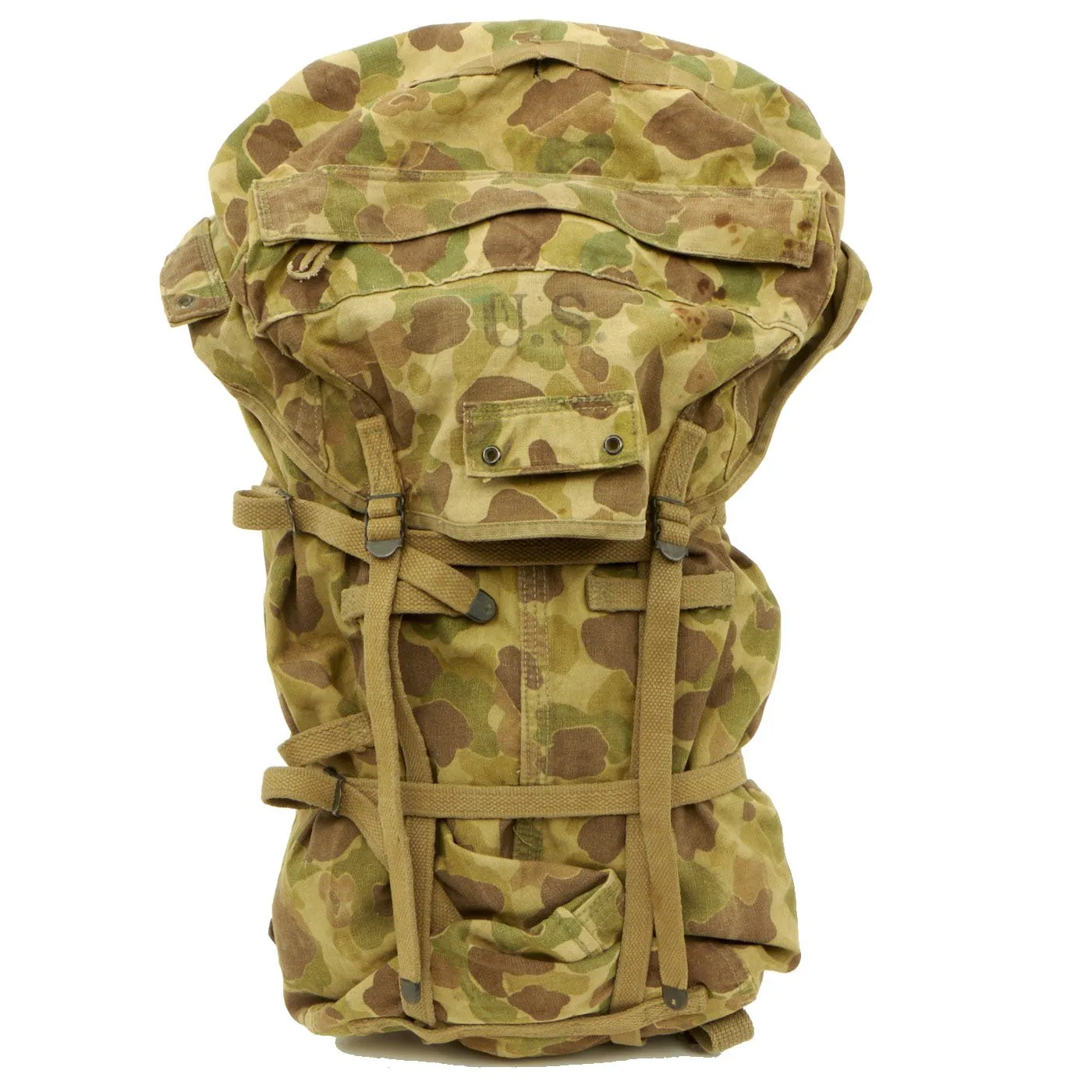 Original U.S. WWII M1943 Camouflage Jungle Pack - Carter Brothers Inc 1943 - As Seen In Book
