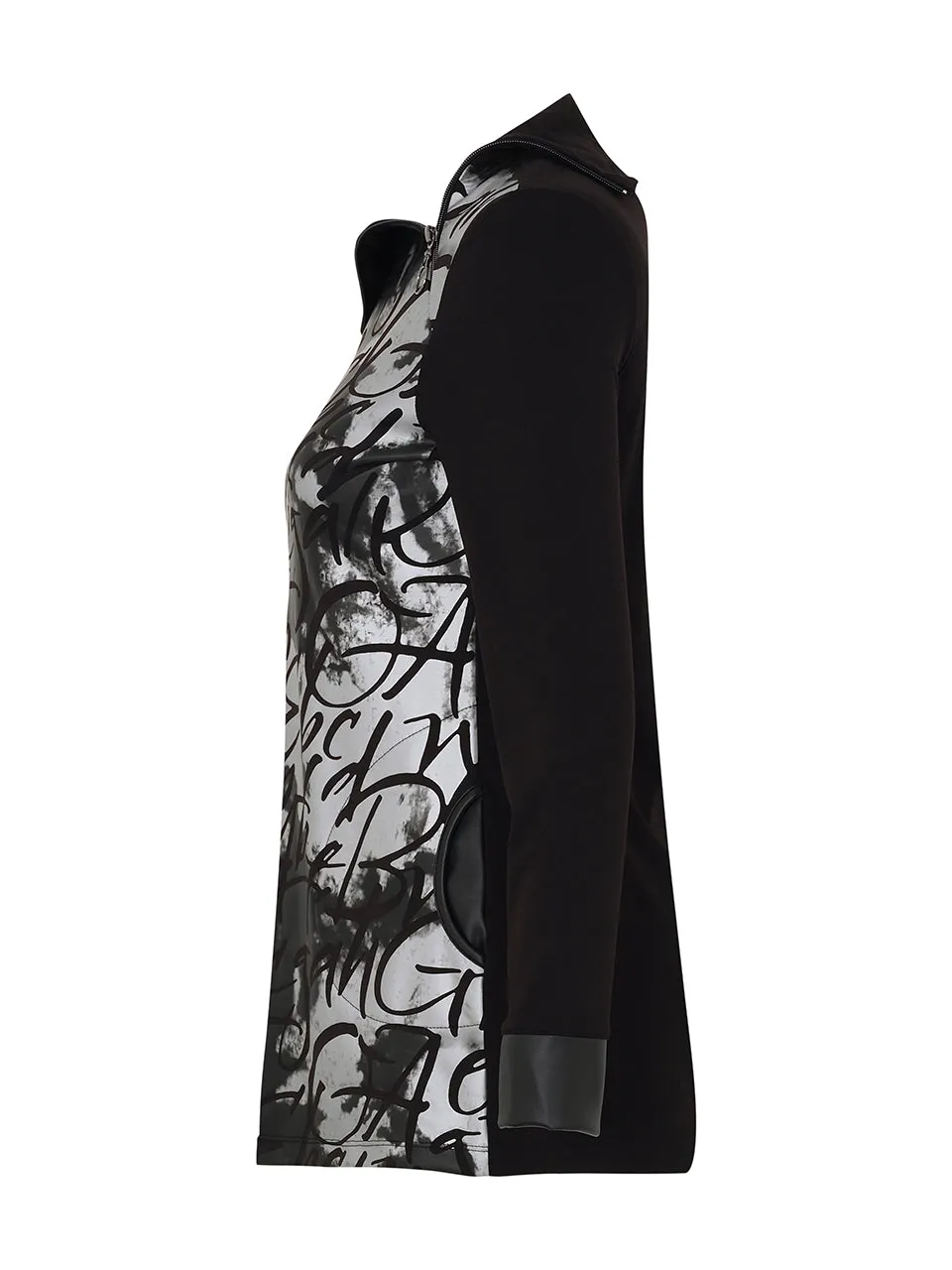POETRY SPLIT T-NECK TOP