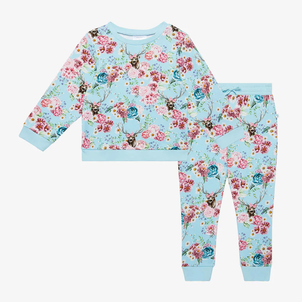 Posh Peanut Fawn L/S Sweatshirt & Jogger Set