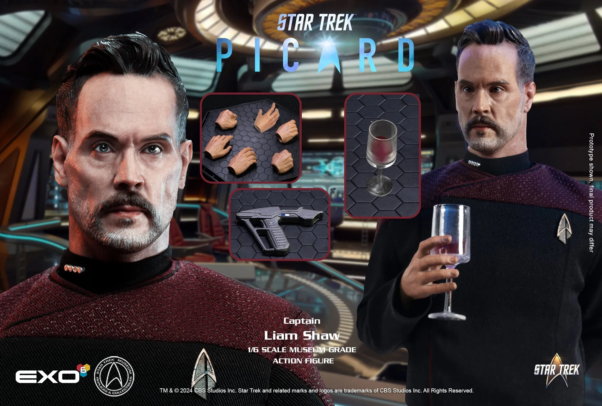 PRE-ORDER: Exo-6 Star Trek: Picard Captain Liam Shaw 1/6 Scale Figure